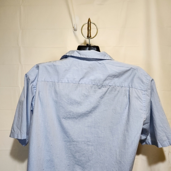 Banana Republic Retro Bowling Short Sleeve Button Up Shirt Men's Size Medium - Picture 4 of 11